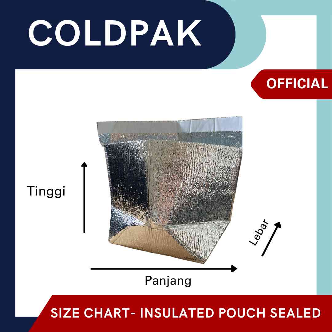 Coldpak Thermal Insulated Packaging Pouch Dengan Seal