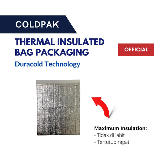 Coldpak Thermal Insulated Pouch Rforce Seal Frozen Food Packaging