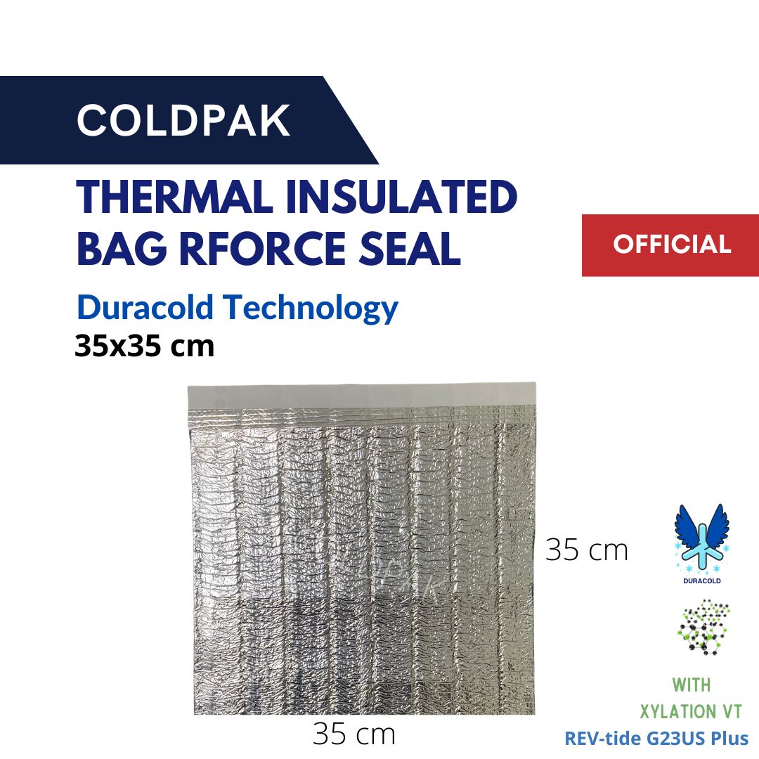 Coldpak Thermal Insulated Pouch Rforce Seal Frozen Food Packaging