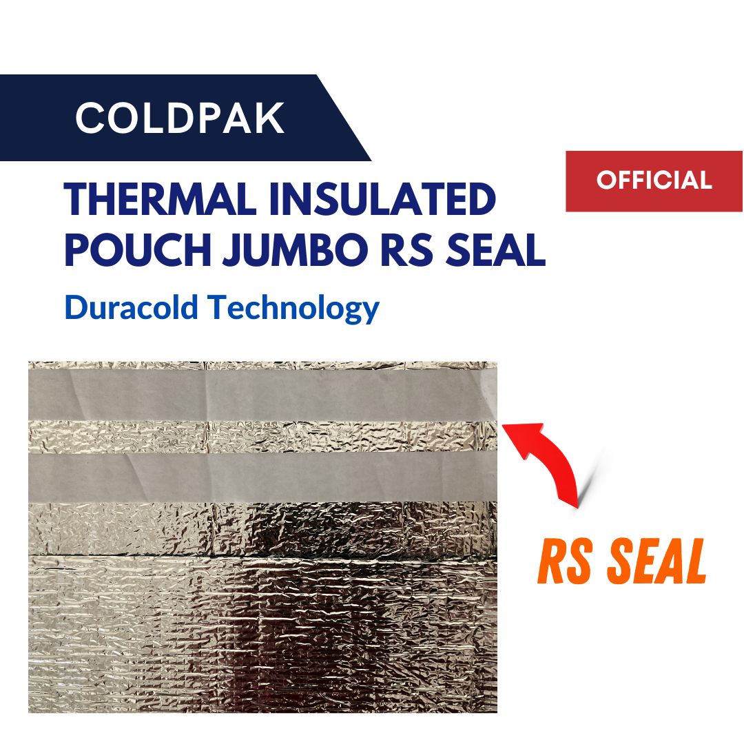 Coldpak Thermal Insulated Pouch Jumbo RS Seal Packaging