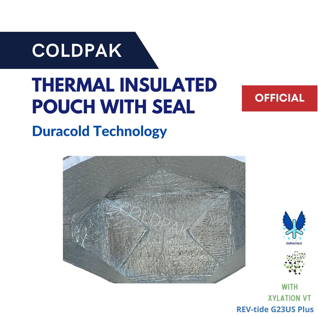 Coldpak Thermal Insulated Pouch Jumbo RS Seal Packaging