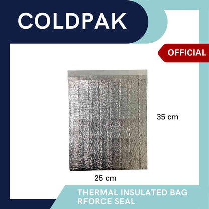 Coldpak Thermal Insulated Packaging Bag Rforce Seal Frozen Food Packaging