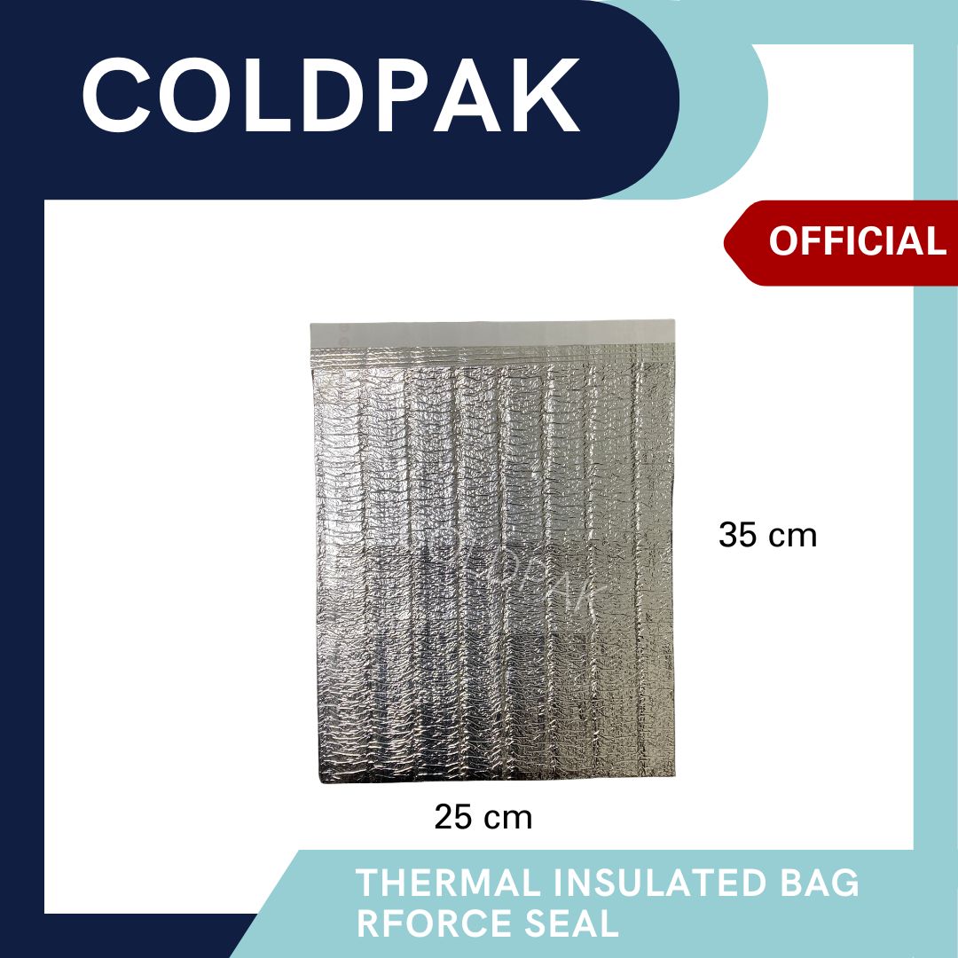 Coldpak Thermal Insulated Pouch Rforce Seal Frozen Food Packaging