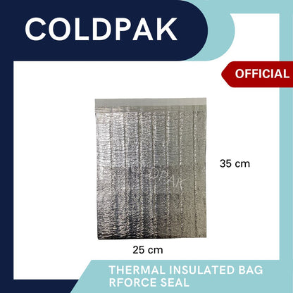 Coldpak Thermal Insulated Pouch Rforce Seal Frozen Food Packaging