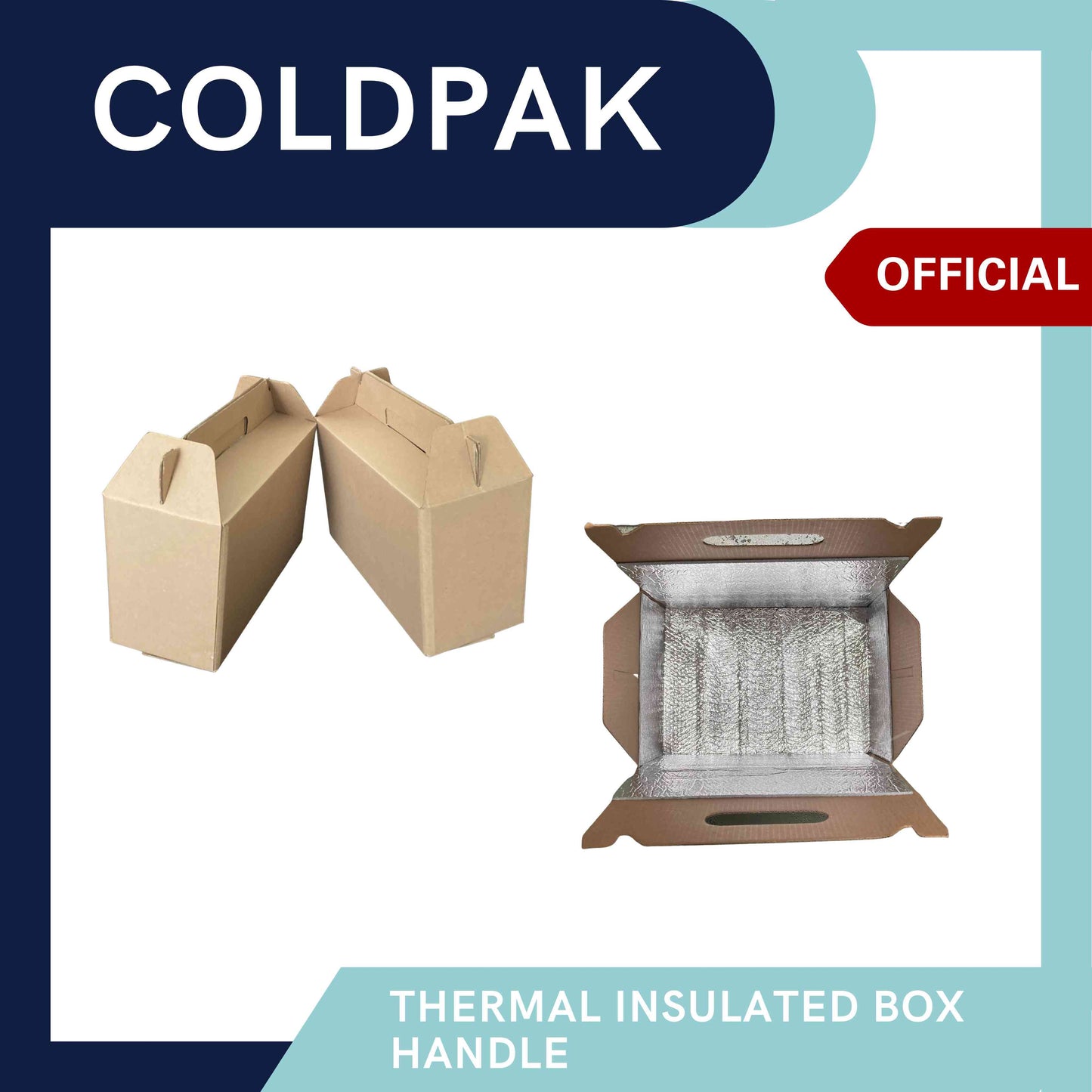 Coldpak Thermal Insulated Packaging Kemasan Box Handle