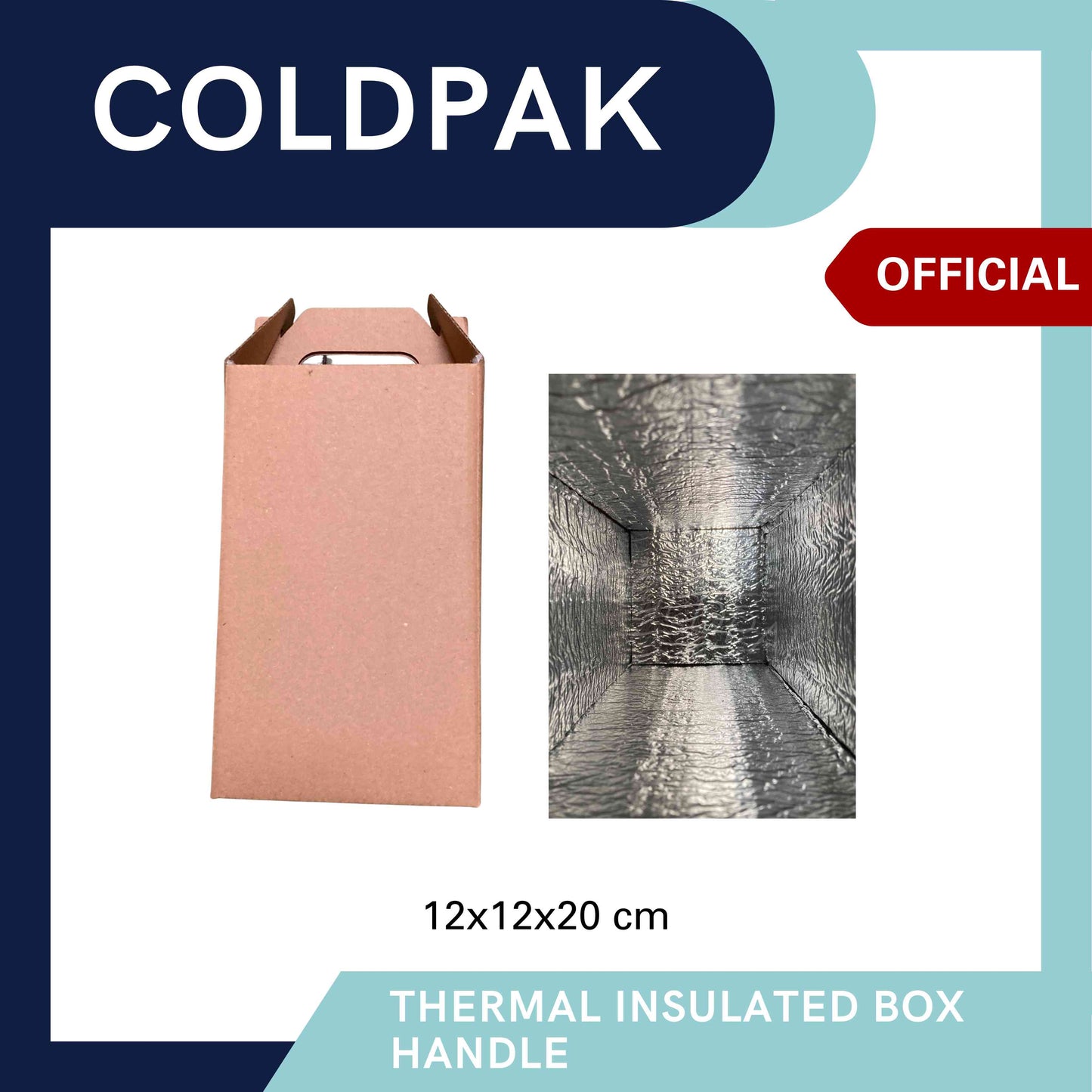 Coldpak Thermal Insulated Packaging Kemasan Box Handle