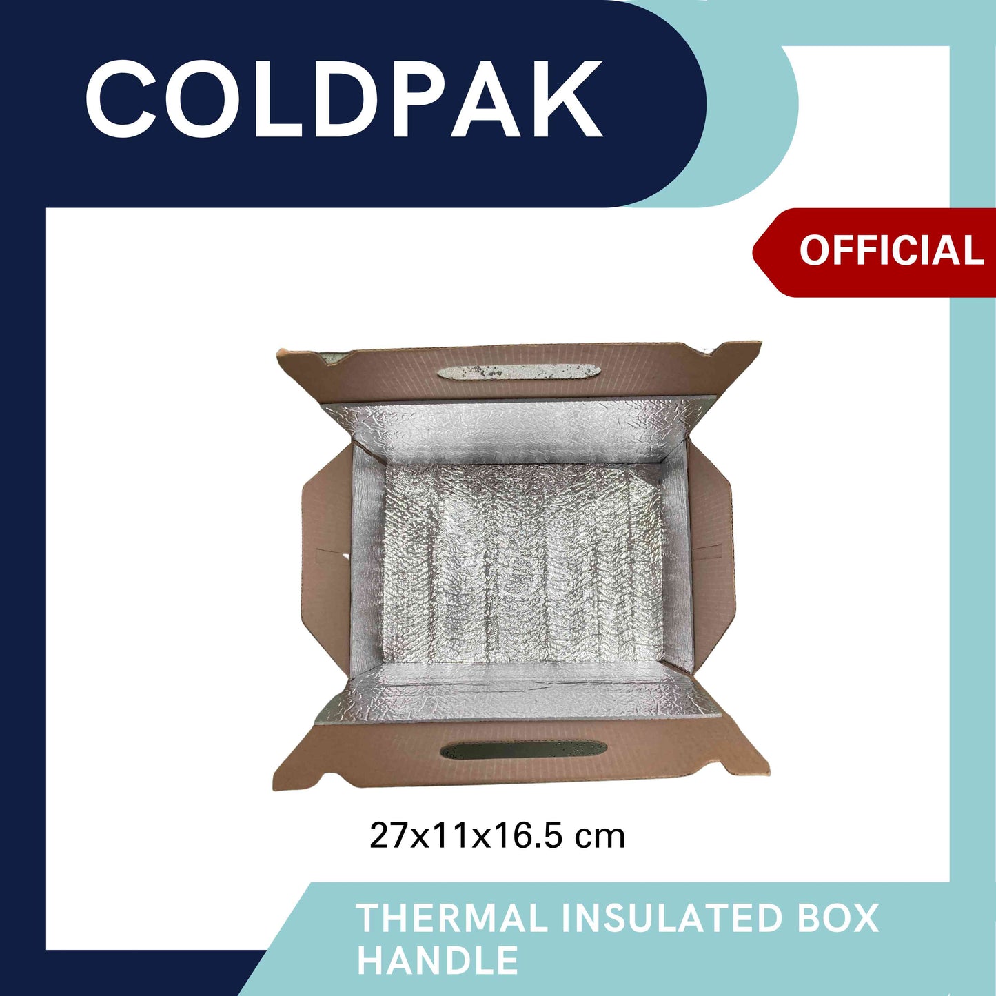 Coldpak Thermal Insulated Packaging Kemasan Box Handle