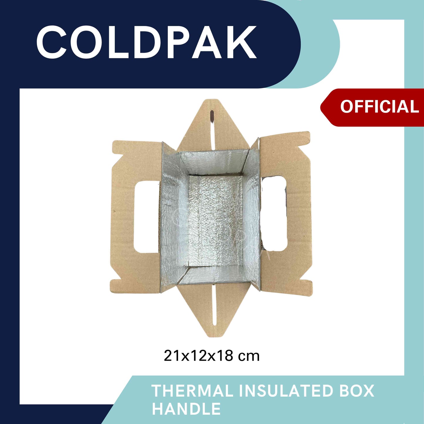 Coldpak Thermal Insulated Packaging Kemasan Box Handle