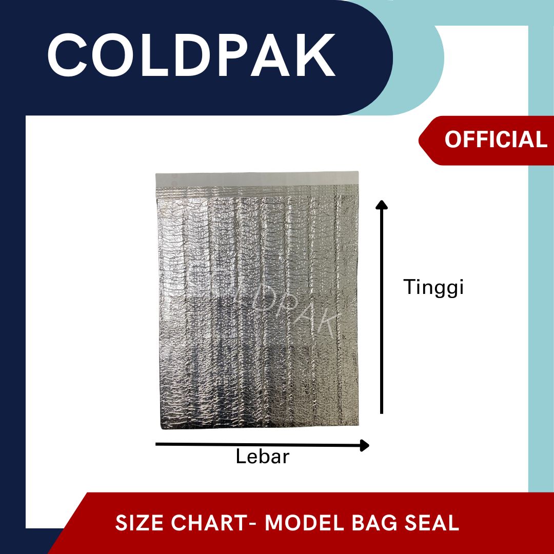 Coldpak Thermal Insulated Pouch Rforce Seal Frozen Food Packaging