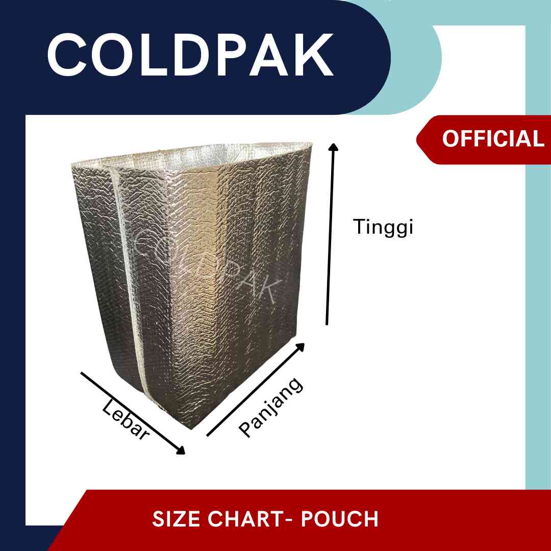Coldpak Thermal Insulated Pouch Reusable Packaging
