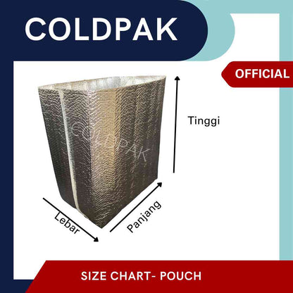 Coldpak Thermal Insulated Pouch Reusable Packaging