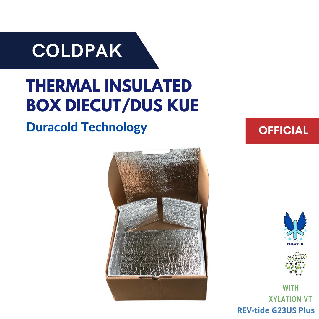 Coldpak Thermal Insulated Dus Kue Packaging Tahan Dingin
