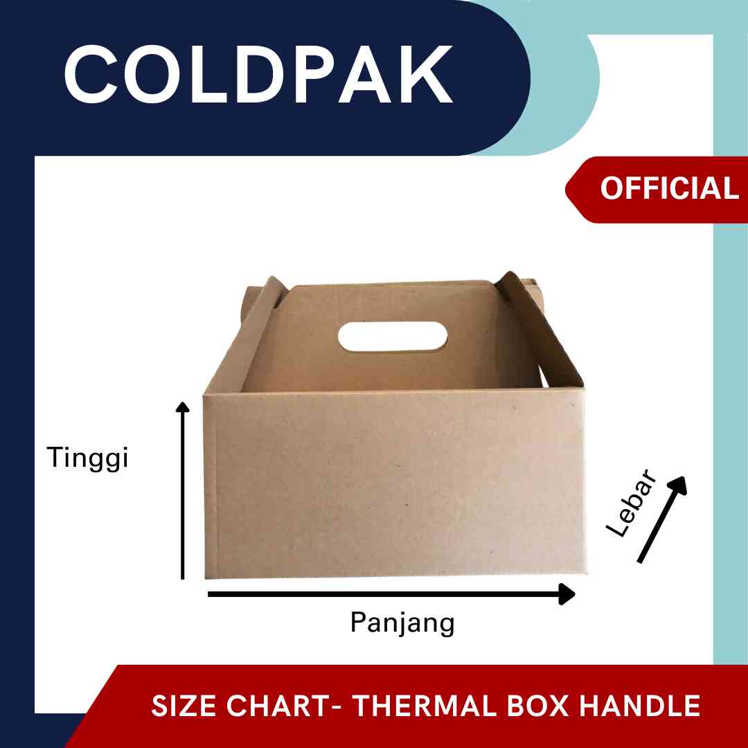 Coldpak Thermal Insulated Packaging Kemasan Box Handle