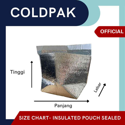 Coldpak Thermal Insulated Packaging Pouch Dengan Seal