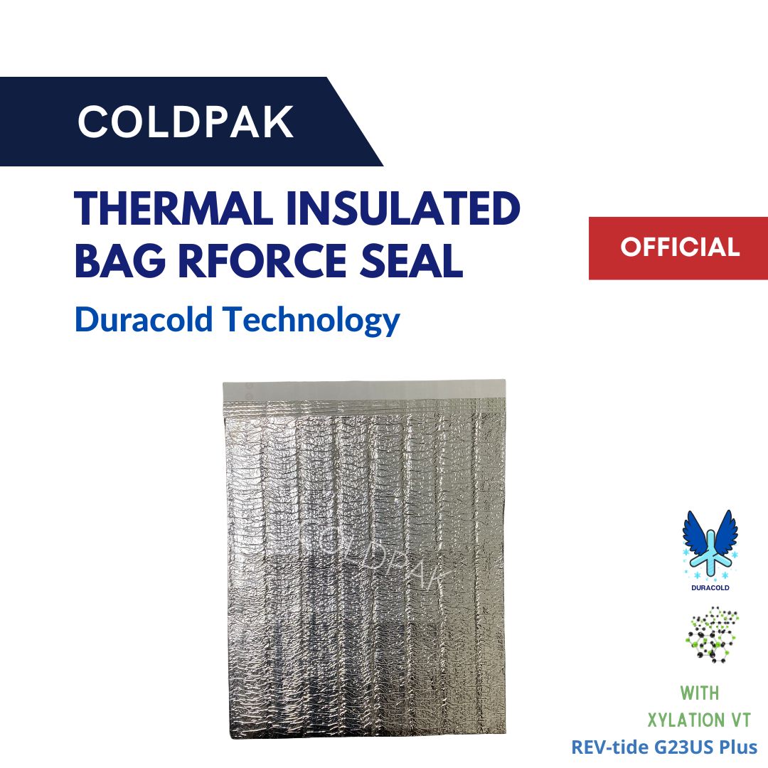 Coldpak Thermal Insulated Pouch Rforce Seal Frozen Food Packaging