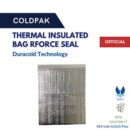Coldpak Thermal Insulated Pouch Rforce Seal Frozen Food Packaging