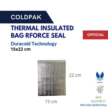 Coldpak Thermal Insulated Pouch Rforce Seal Frozen Food Packaging