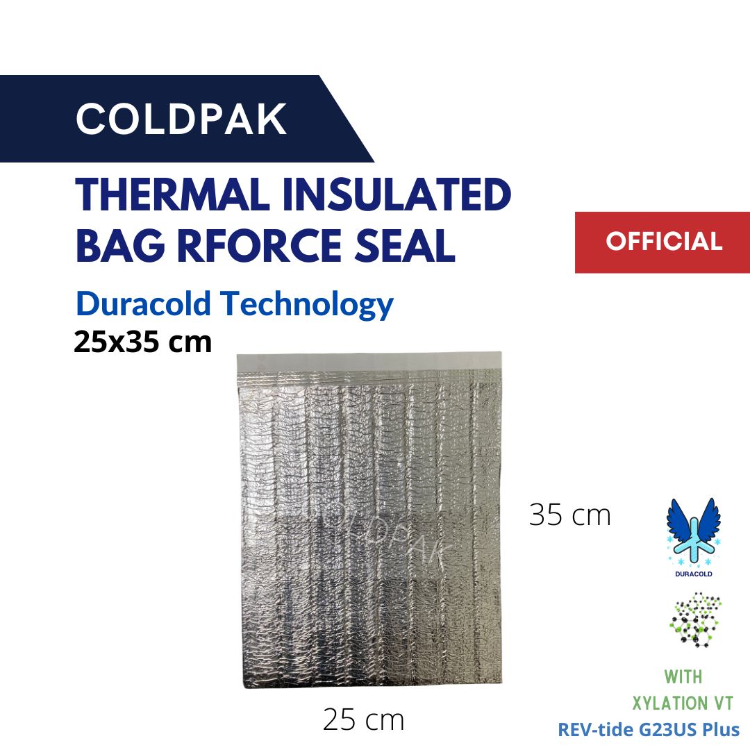 Coldpak Thermal Insulated Pouch Rforce Seal Frozen Food Packaging