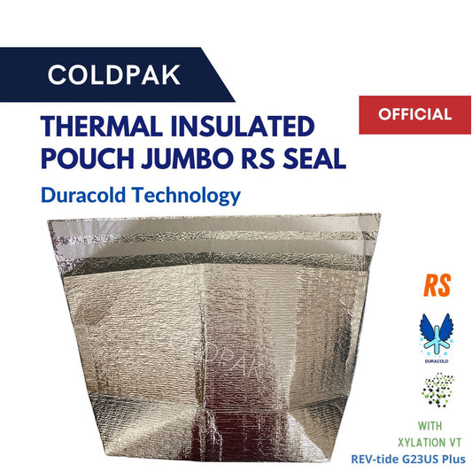 Coldpak Thermal Insulated Pouch Jumbo RS Seal Packaging