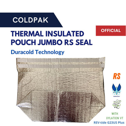 Coldpak Thermal Insulated Pouch Jumbo RS Seal Packaging